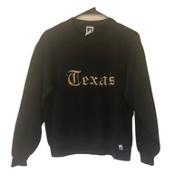 Vtg Russell Athletic Sweatshirt Texas Old English Spell Out USA Made Med... - $22.49