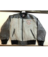 New Harley Davidson Men&#39;s Wool &amp; Leather University Jacket 2004 - Medium - €125,89 EUR