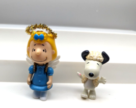Peanuts Sally Brown angel Snoopy Christmas Pageant Nativity figures replacements - $16.82