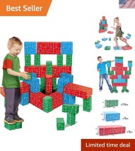 Discover Fun with 40 Jumbo Cardboard Blocks - Ideal Gift for Young Builders - $68.99