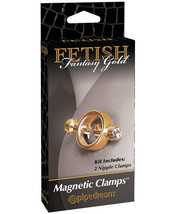 Fetish Fantasy Gold Magnetic Nipple Clamps - Gold - £38.82 GBP