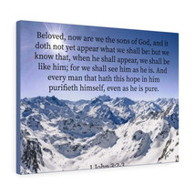   Even As He is Pure 1 John 3:2-3 Bible Verse Canvas Christian W - £68.33 GBP+