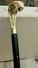 Cobra Brass Victorian Handle Vintage Style Wooden Walking Stick Black Ca... - $50.64 CAD