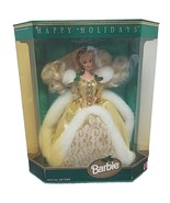 VTG Barbie Special Edition Happy Holidays 1994 Gold and White Dress NRFB - $25.93 CAD
