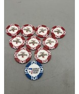 Bellagio Las Vegas World Poker Tour Set Of 10 Chip Good - $247.58 MXN