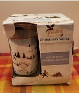 David Carter Brown Christmas Valley Highball Glasses Set of 4, NIB - $30.15 CAD