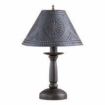 Butcher's Lamp in Americana Black with Textured Black Tin Shade image 2