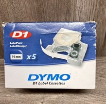 5PK Compatible Black on Yellow DYMO D1 45808 LabelWriter 400 Duo Label Tape 19MM - £15.81 GBP