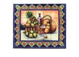 Mexican Talavera Mural HQ - Frutas7 - - $199.00