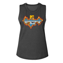 Headbangers Ball Fire Logo Women&#39;s Muscle Tank Top MTV Heavy Metal Conce... - £19.80 GBP+