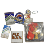 Disney airline lot of 6  Pins ,  vial, 1989 world alpine - $14.73