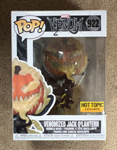 Funko POP! #922 Marvel Venom Venomized Jack O&#39; Lantern Hot Topic Exclusive - £25.17 GBP