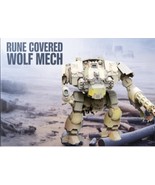 Mech Warrior Rune Covered Wolf Mech 50mm | 3D Printed Fan Art Model | Ta... - $360.05 MXN