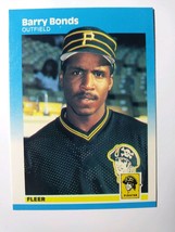 Barry Bonds Pittsburgh Pirates 1987 Fleer Rookie Baseball Card #604 NM-MT (d) - £14.08 GBP
