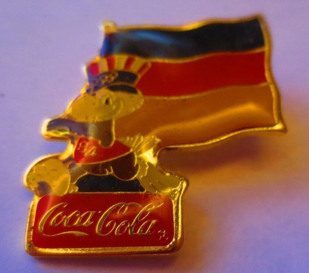 Primary image for Coca-Cola 1984 Olymypic International  Flag Lapel Pin Germany, West