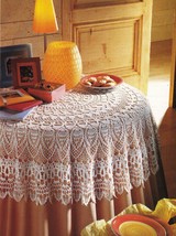 Expert Victorian Splendor Table Topper Parlor Antimacassar Doily Crochet Pattern - £9.55 GBP