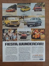 Fiesta Compact Hatchback Car Made In Germany Ford Motor Co 1979 Vintage ... - $8.90