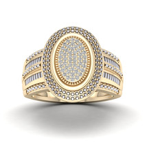 10K Yellow Gold 1/6ct TDW Halo Diamond Ring - £324.90 GBP