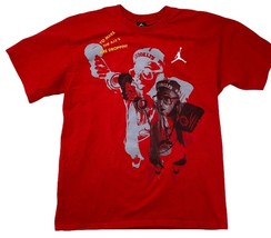 Jordan Nike Men&#39;s Shirt Spike Lee AJ3&#39;s Red Color Mars Vintage Brooklyn - £92.92 GBP