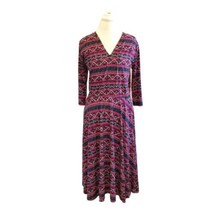 Agnes And Dora Dress Midi Size XL Pink Striped Aztec Curie Pockets NWT M... - £17.44 GBP