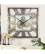 AMERICA LINE WALL CLOCK SQUARE 24 INCH WHITE FARMHOUSE - $200.46 CAD+