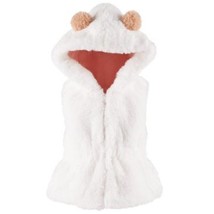 First Impressions Baby Girls Hooded Faux Fur Animal Ear Vest, Size12 Months - $15.84