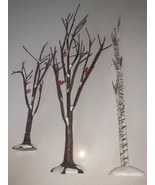 Lot Of (3) Department Dept 56 Trees Cardinals Christmas Village Terrain ... - $22.50