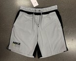 NWT Nike DQ1925-077 Men Dri-FIT Flex Training Shorts Standard Grey Black... - £27.93 GBP