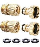 Hqmpc Garden Hose Quick Connect Solid Brass Quick Connector Garden Hose,... - $51.52 CAD