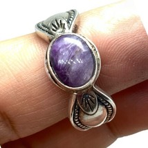 925 Sterling Silver Sydney Smith Co Vintage Shube Real Amethyst Ring Size 10 - £50.84 GBP