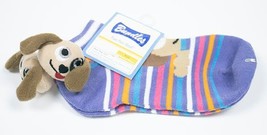 Bundles Striped Pom Pom Puppy Dog Socks Nwt Girls Child Kids Shoe Size 12-4 New - £3.05 GBP