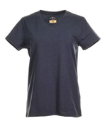 Blue Mountain YKL-9072 Women&#39;s Short Sleeve V-Neck T-shirt, Navy Heather... - $29.47 CAD