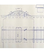 1953 Railroad Bangor Aroostook Tie And Gravel Car Stop Blueprint G4 DWDD14 - $101.24