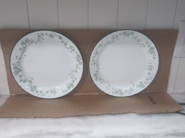Corelle Callaway Green Leaves Dinner Plate, Swirl Rim Plate, Leaf Patter... - £15.46 GBP