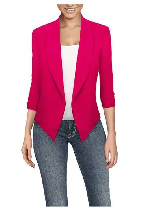 Women blazers and jackets  spring and summer  long-sleeved solid color cardigan  - £113.66 GBP