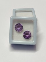 Amethyst Stones 9 mm Round Cut Loose Amethyst Gemstones AAA Grade Amethy... - $28.35+