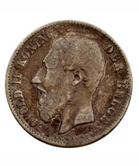 1898 Belgium 50 Centimes Very Fine Condition KM #26 - $899.50 MXN