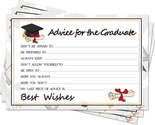 Graduation Wish Cards - 50Pcs High School or College Graduation Advice C... - £16.78 GBP