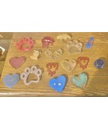16 PC Resins DIY Crafters Lot Hearts Antler Paws Bear Charms DIY Lot - $281.33 MXN