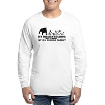 MY ENGLISH BULLDOG ATE YOUR STICK FIGURE FAMILY Men&#39;s Long Sleeve T-Shirt - $40.00