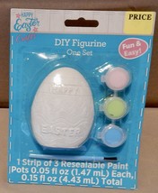 Kids Crafts DIY Figurine Plaster Happy Easter Egg Paint Kit NIB 262Y - $2.49