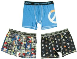 Overwatch Boy&#39;s Athletic Boxer Briefs Underoos SMALL (6) Mesh Fabric 3 P... - £12.94 GBP