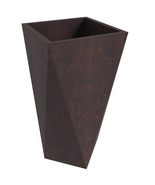 LeisureMod 3-Piece Set of Mid-Century Modern Tapered Square Planter Pots... - $239.92 CAD