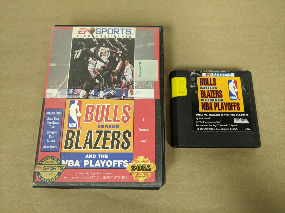 Bulls Vs Blazers and the NBA Playoffs (Limited Edition) Sega Genesis - $5.70