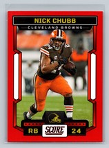 Nick Chubb #207 2023 Score Cleveland Browns Red - £1.56 GBP