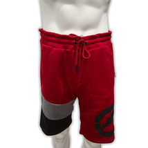 NWT ECKO UNLTD. MSRP $47.99 MEN&#39;S RED BLACK ADJUSTABLE PULL ON SHORTS SI... - $17.84