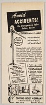 1948 Print Ad Coffing Hoist-Jack &amp; Puller For Farm Work Danville,Illinois - £8.82 GBP