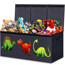 Large Kids Toy Box Chest Storage with Lids Organizer Collapsible 40.6X16... - £51.99 GBP+