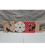 Wooden &quot;Noel&quot; Christmas Holiday Wooden Sign, 12&#39;&#39; Long - €8,67 EUR