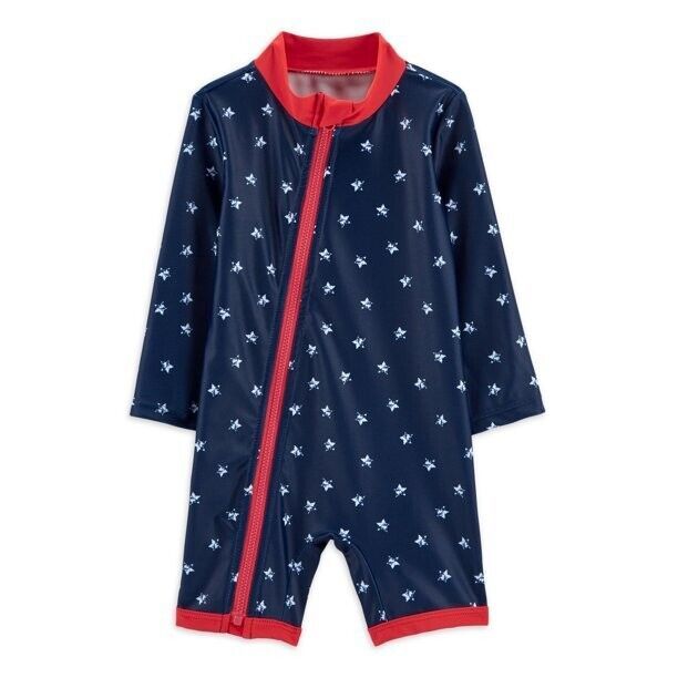 CARTERS Child of Mine ~ Size 3-6 Month ~ One-Piece Rash Guard Swimsuit ~ UPF 50+ - £11.95 GBP